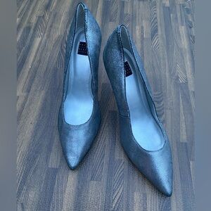 White House Black Market |  Silver Sparkly Point Toe 4” Heels | Size 9